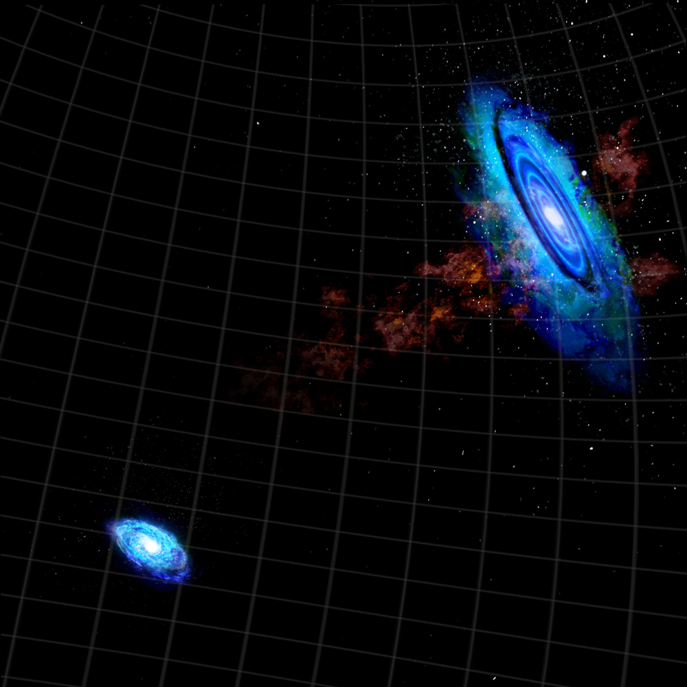 Ancient Galaxy Close Encounter Created Giant Gas 'Bridge'